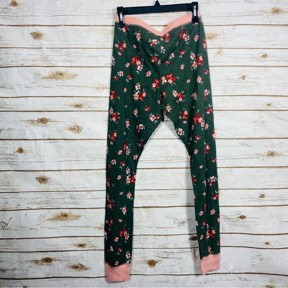 BP Pink and Green Floral Knit PJ Pants Size M - Picture 4 of 4